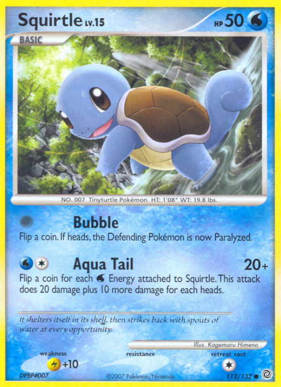 Squirtle 112/132 Diamond & Pearl Secret Wonders