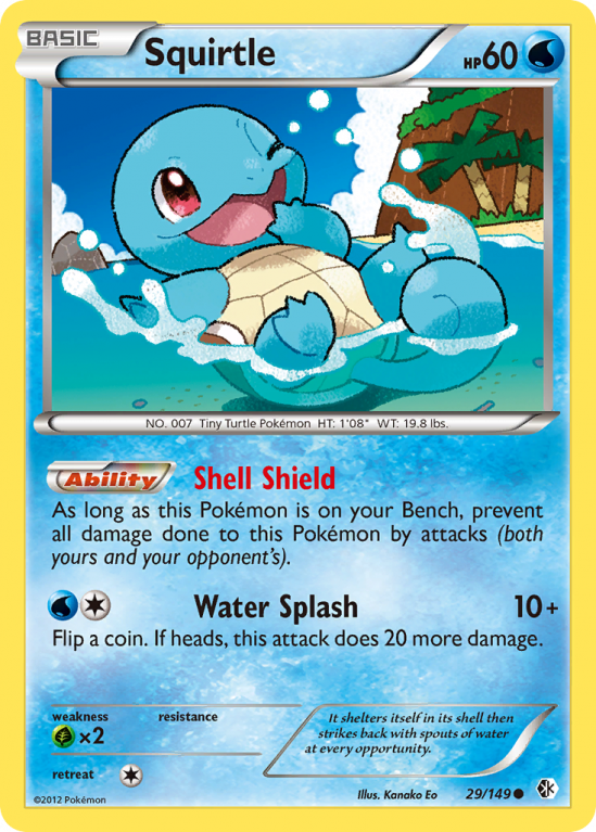 Squirtle 29/149 Black & White Boundaries Crossed
