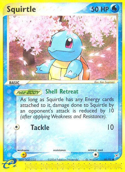 Squirtle 46/95 EX Team Magma vs Team Aqua