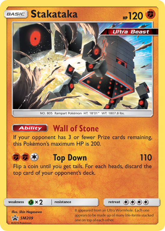 Stakataka SM209/156 Sun & Moon SM Black Star Promos