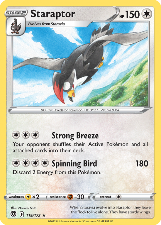 Staraptor 119/172 Sword & Shield Brilliant Stars