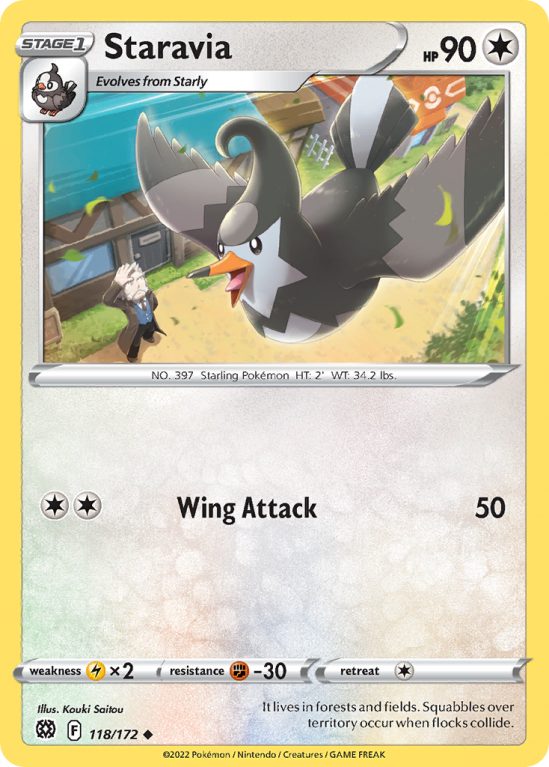 Staravia 118/172 Sword & Shield Brilliant Stars