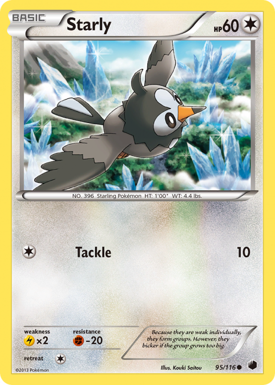 Starly 95/116 Black & White Plasma Freeze