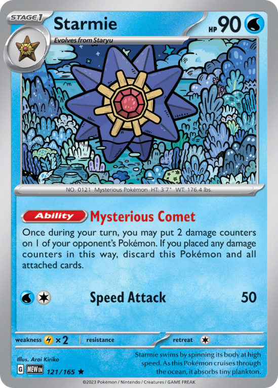 Starmie 121/165 Scarlet & Violet 151