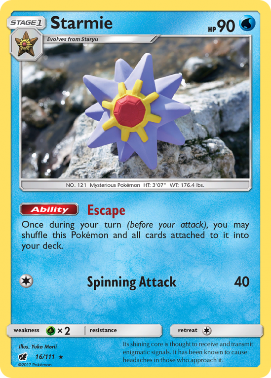 Starmie 16/111 Sun & Moon Crimson Invasion