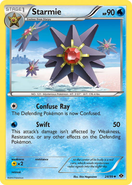 Starmie 24/99 Black & White Next Destinies