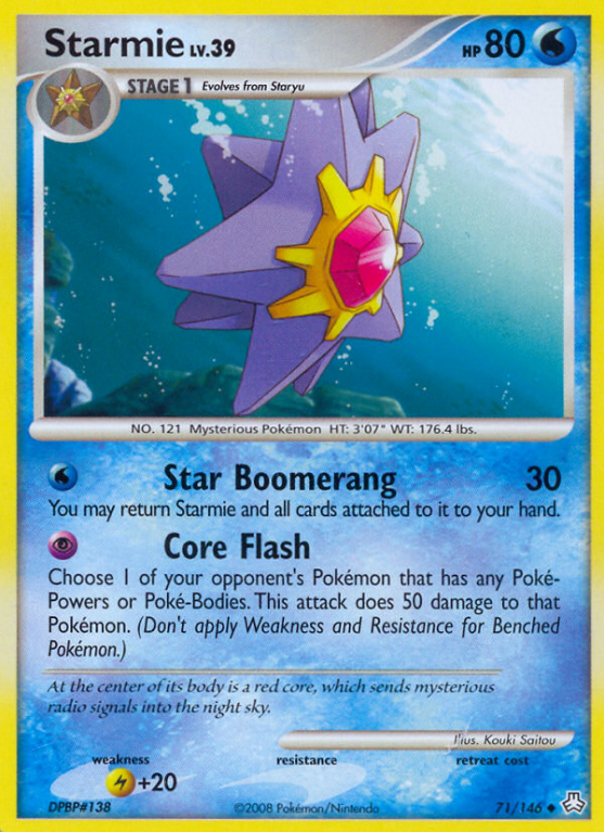 Starmie 71/146 Diamond & Pearl Legends Awakened