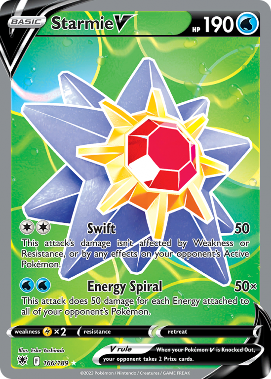 Starmie V 166/189 Sword & Shield Astral Radiance