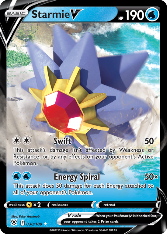 Starmie V 30/189 Sword & Shield Astral Radiance