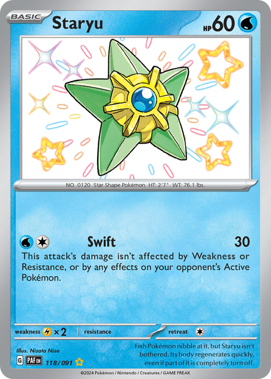 Staryu 118/91 Scarlet & Violet Paldean Fates