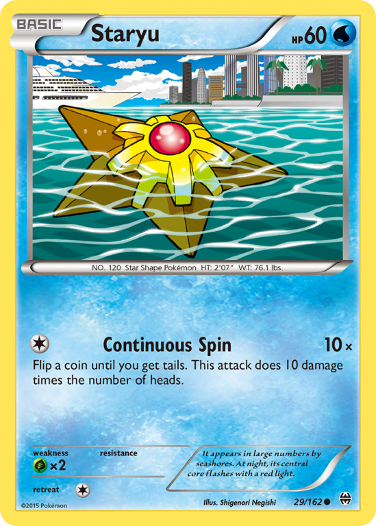 Staryu 29/162 XY BREAKthrough