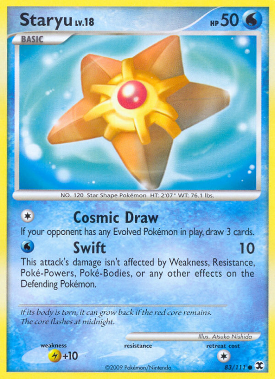 Staryu 83/111 Platinum Rising Rivals