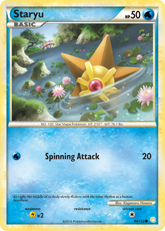 Staryu 84/123 HeartGold & SoulSilver HeartGold & SoulSilver