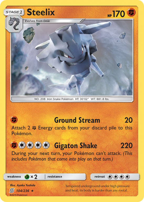 Steelix 104/236 Sun & Moon Unified Minds