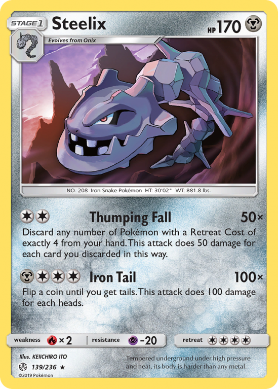 Steelix 139/236 Sun & Moon Cosmic Eclipse