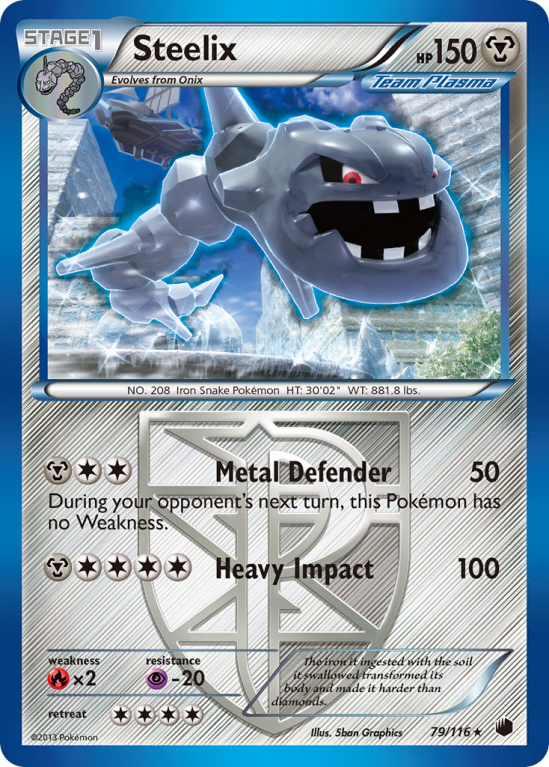 Steelix 79/116 Black & White Plasma Freeze