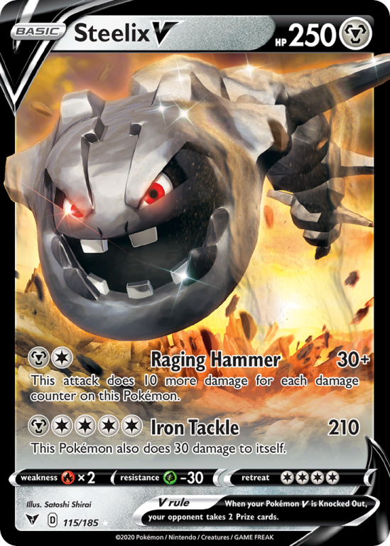 Steelix V 115/185 Sword & Shield Vivid Voltage