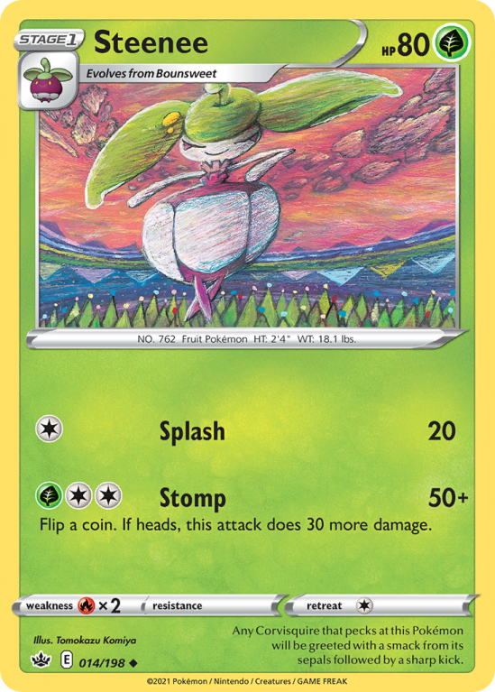 Steenee 14/198 Sword & Shield Chilling Reign