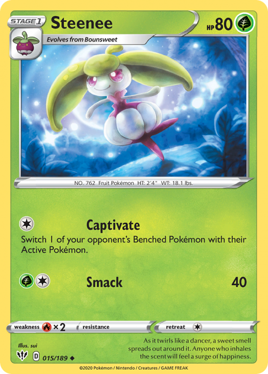 Steenee 15/189 Sword & Shield Darkness Ablaze