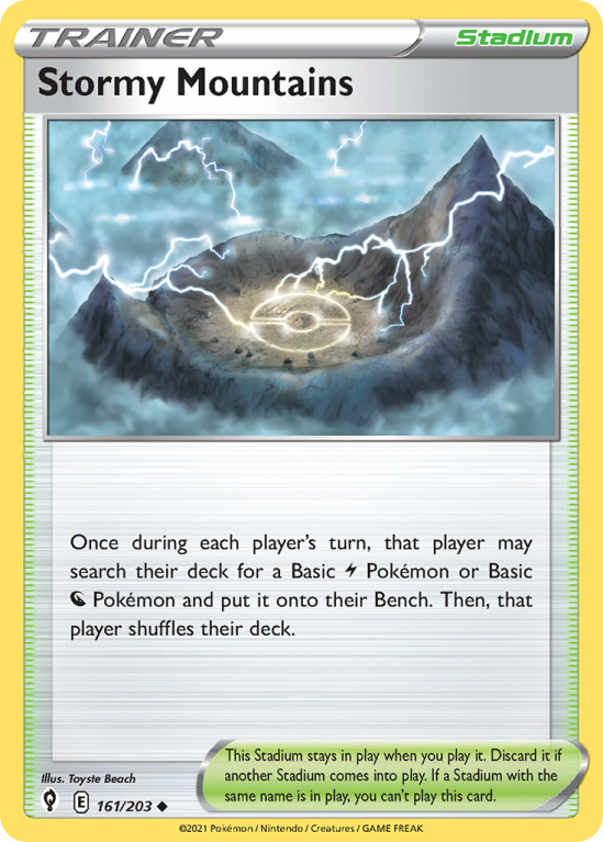 Stormy Mountains 161/203 Sword & Shield Evolving Skies