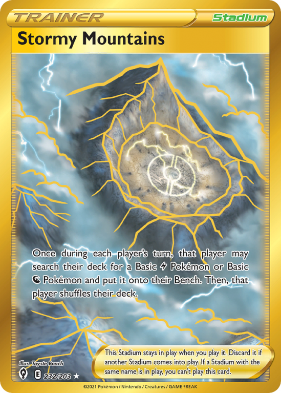 Stormy Mountains 232/203 Sword & Shield Evolving Skies
