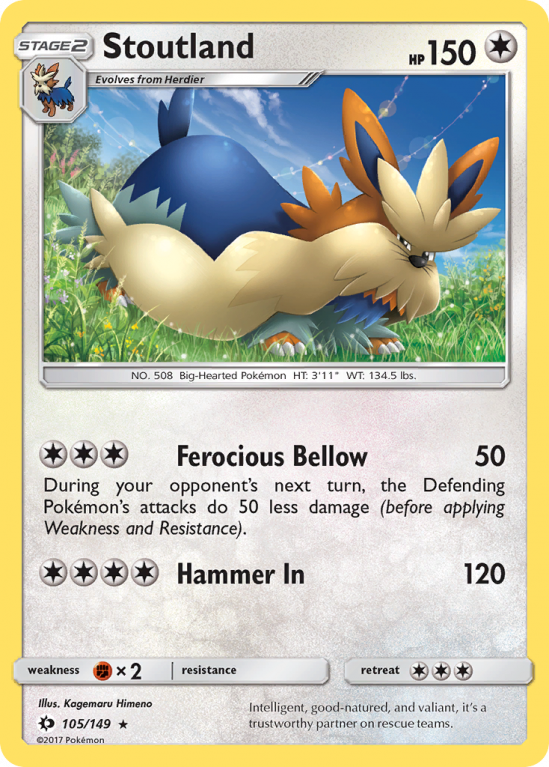 Stoutland 105/149 Sun & Moon Sun & Moon