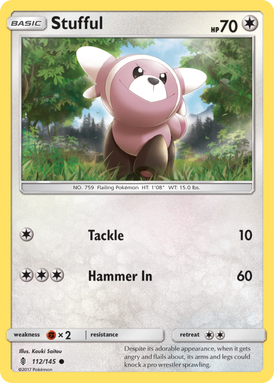 Stufful 112/145 Sun & Moon Guardians Rising