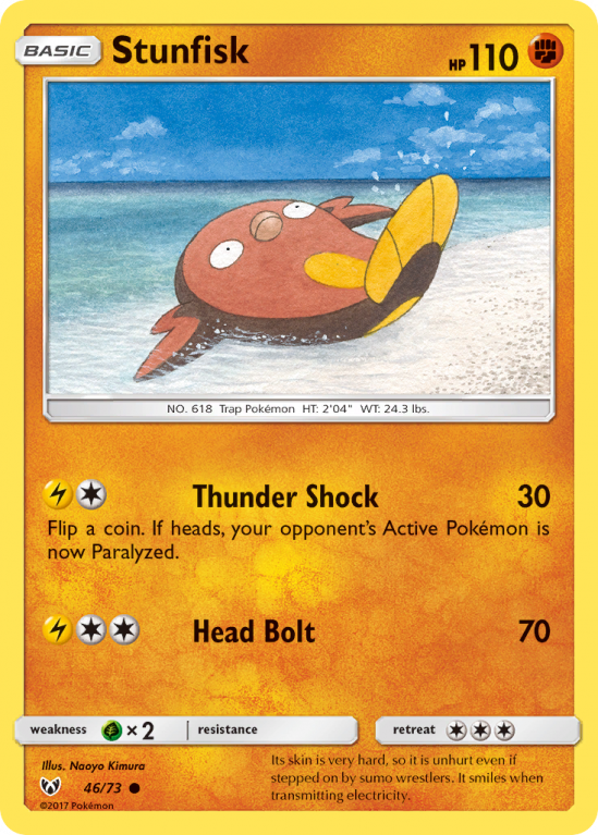 Stunfisk 46/73 Sun & Moon Shining Legends
