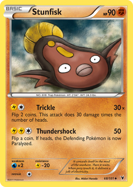 Stunfisk 68/101 Black & White Noble Victories