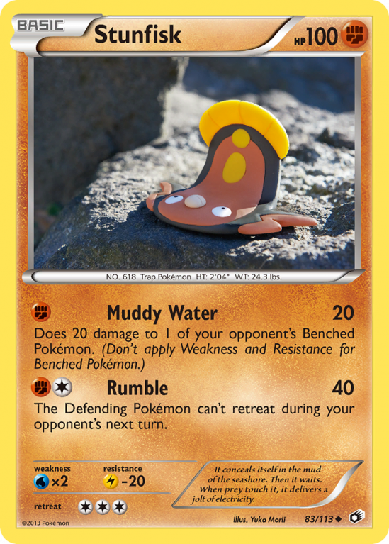 Stunfisk 83/113 Black & White Legendary Treasures