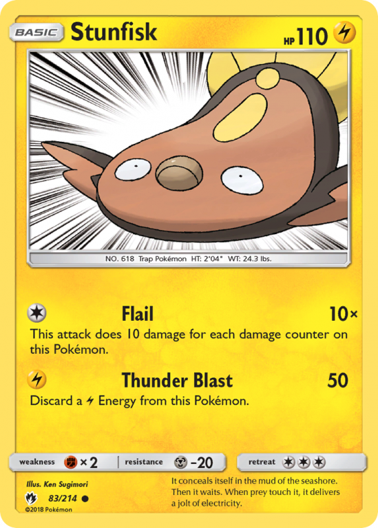 Stunfisk 83/214 Sun & Moon Lost Thunder