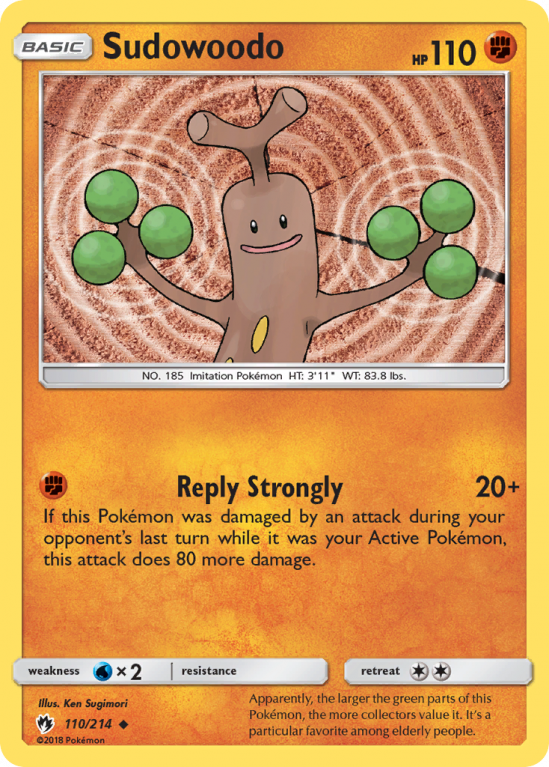 Sudowoodo 110/214 Sun & Moon Lost Thunder
