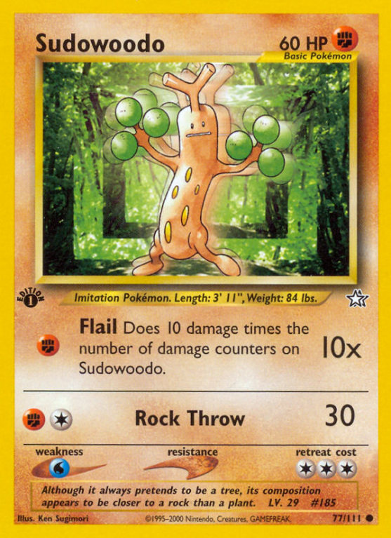 Sudowoodo 77/111 Neo Neo Genesis