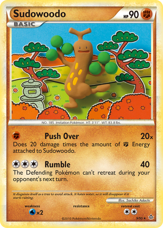 Sudowoodo 9/95 HeartGold & SoulSilver HS—Unleashed
