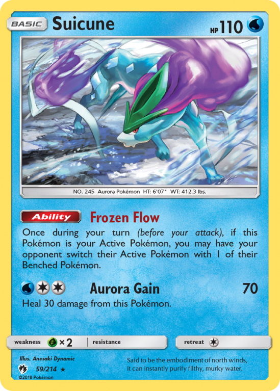 Suicune 59/214 Sun & Moon Lost Thunder