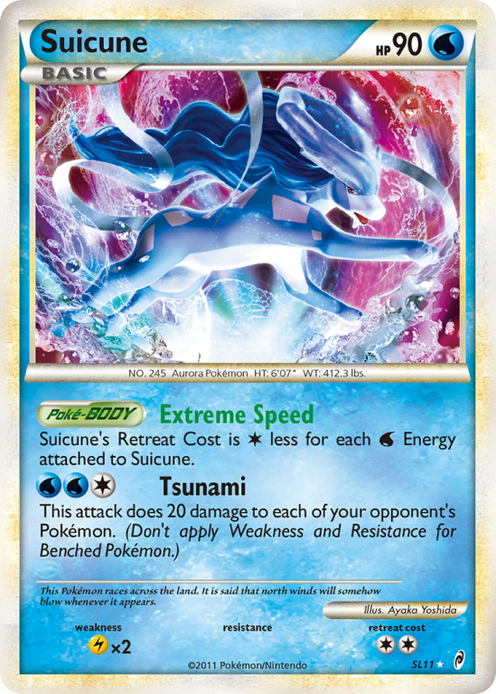 Suicune SL11/106 HeartGold & SoulSilver Call of Legends