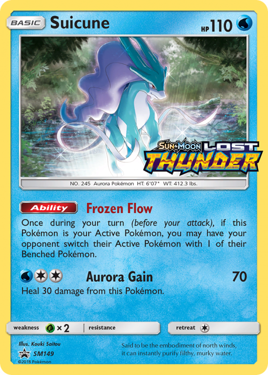 Suicune SM149/156 Sun & Moon SM Black Star Promos