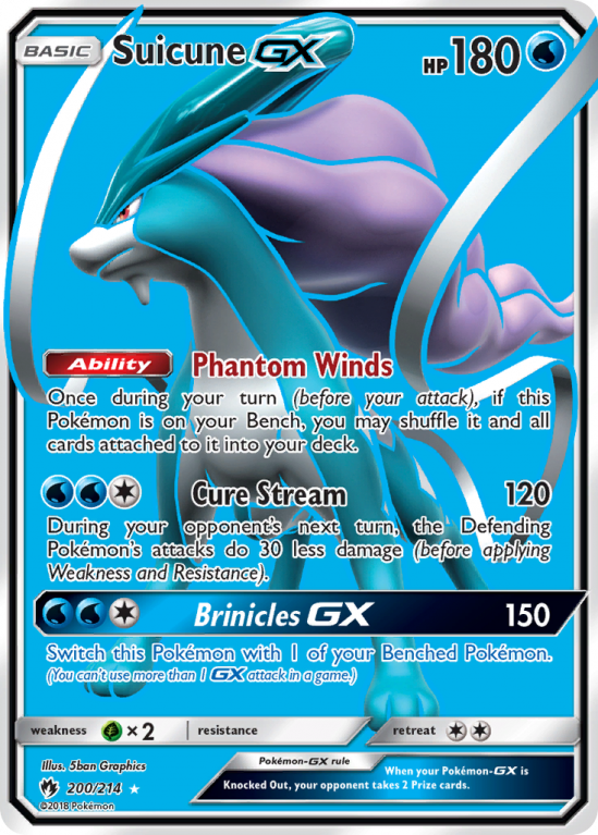 Suicune-GX 200/214 Sun & Moon Lost Thunder