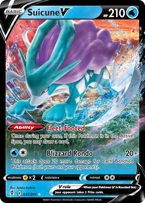 Suicune V 31/203 Sword & Shield Evolving Skies