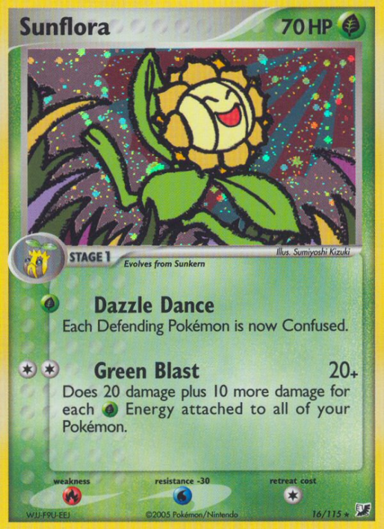 Sunflora 16/115 EX Unseen Forces