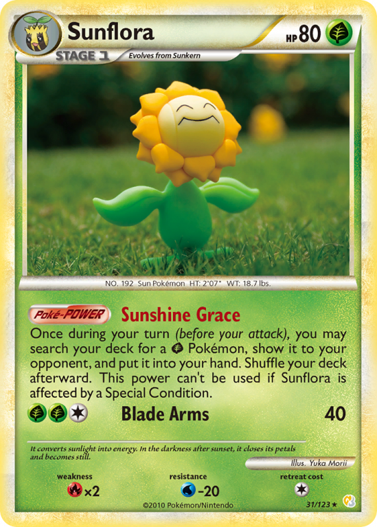 Sunflora 31/123 HeartGold & SoulSilver HeartGold & SoulSilver
