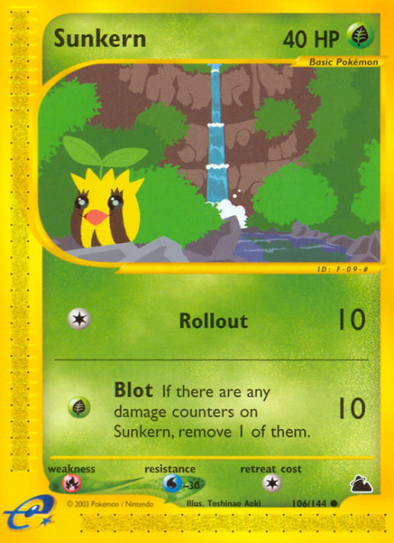 Sunkern 106/182 E-Card Skyridge