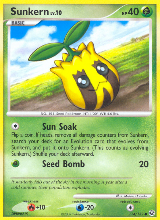 Sunkern 114/132 Diamond & Pearl Secret Wonders
