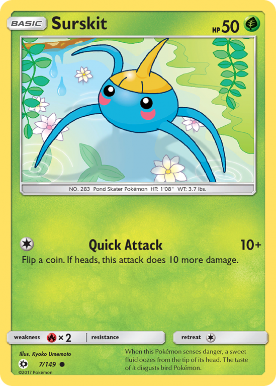 Surskit 7/149 Sun & Moon Sun & Moon