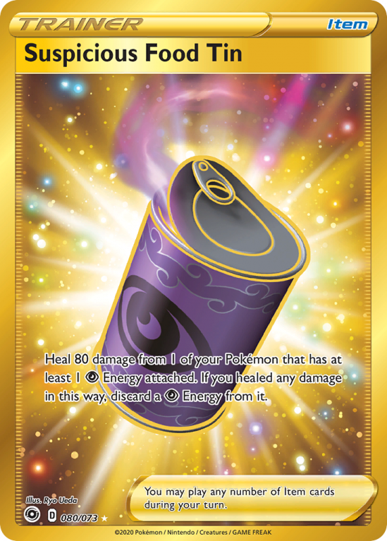 Suspicious Food Tin 80/73 Sword & Shield Champion's Path
