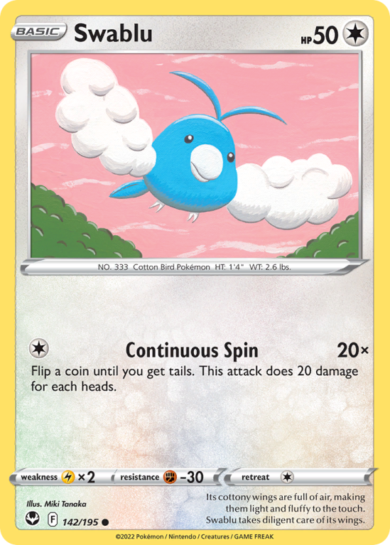 Swablu 142/195 Sword & Shield Silver Tempest