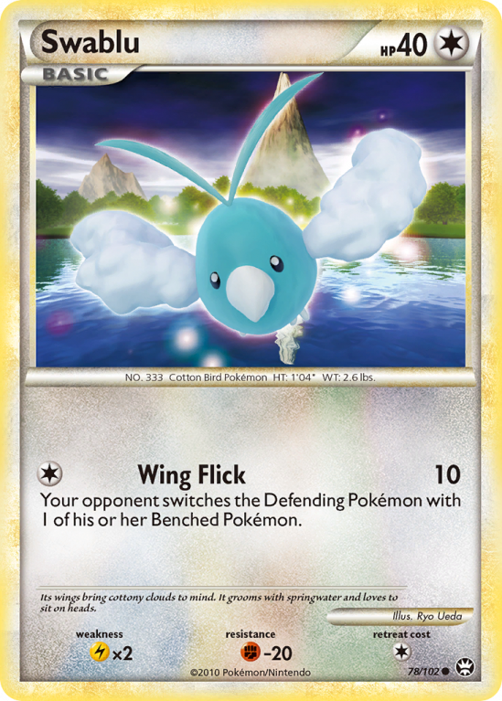 Swablu 78/102 HeartGold & SoulSilver HS—Triumphant