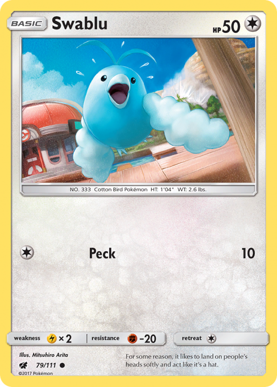 Swablu 79/111 Sun & Moon Crimson Invasion