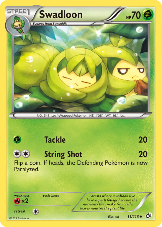 Swadloon 11/113 Black & White Legendary Treasures