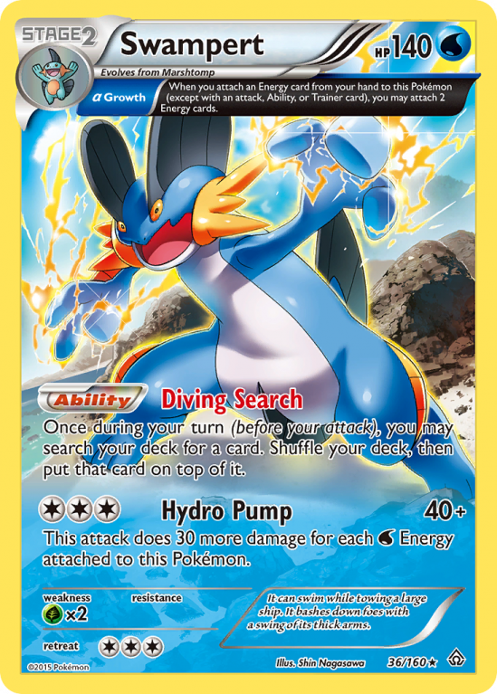 Swampert 36/160 XY Primal Clash